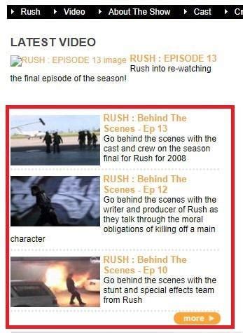 Rush TV Show (Behind The Scenes Videos) : r/AustralianNostalgia