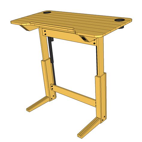 Lift Bridge Standing Desk / Drafting Table Plans - Lift Bridge Furniture