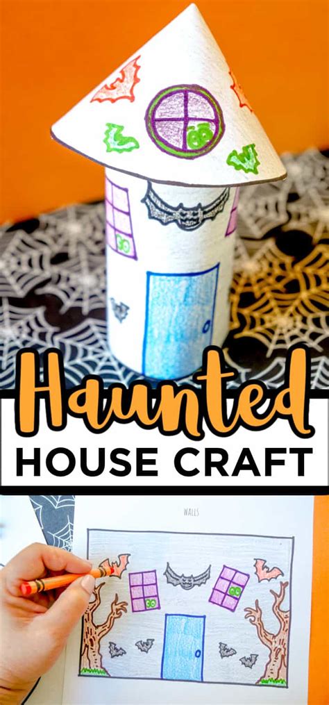 Free Printable Halloween Haunted House Craft For Kids