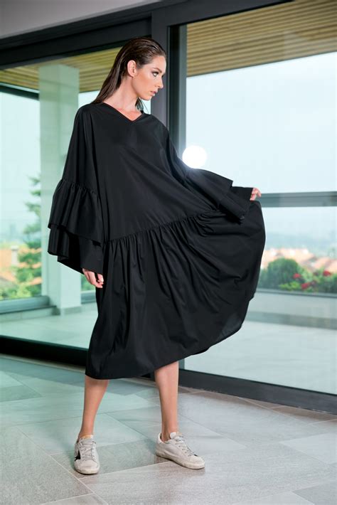 Long Ruffle Sleeve Dress - ALLSEAMS