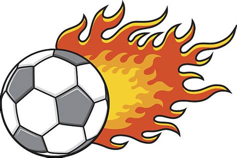 Flame Soccer Ball Drawing Illustrations, Royalty-Free Vector Graphics & Clip Art - iStock