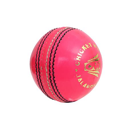 CW League Special Pink Leather Cricket Ball 4 Piece Official Size Genuine Leather Pink Ball Cork ...