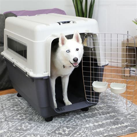 XX-LARGE Rolling Travel Dog Crate Airline Approved Pet