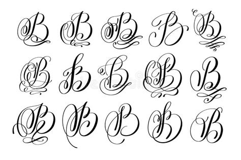 Calligraphy Letter B Stock Illustrations – 3,328 Calligraphy Letter B ...