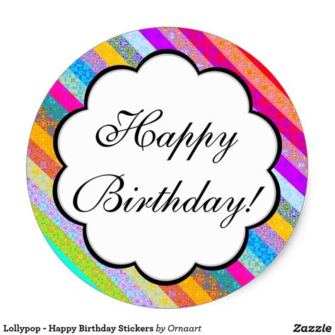 Create your own Sticker | Zazzle | Birthday stickers, Kids birthday ...