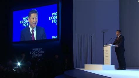 Xi Jinping praises free trade in speech - CNN Video