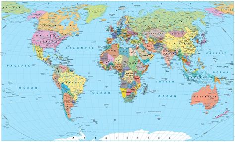 World Standard Political Map With Flags | lupon.gov.ph