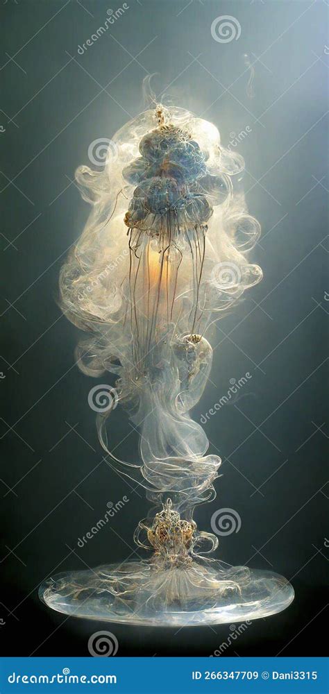 Glowing Bioluminescent Jellyfish Stock Illustration - Illustration of jellyfish, dive: 266347709