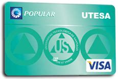 Tarjeta de Crédito Visa UTESA - Banco Popular