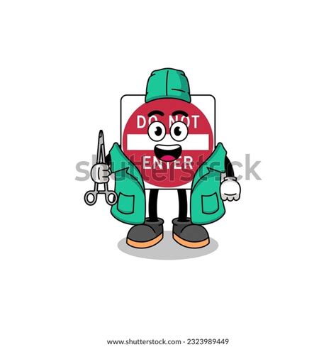 Illustration Do Not Enter Road Sign Stock Vector (Royalty Free ...