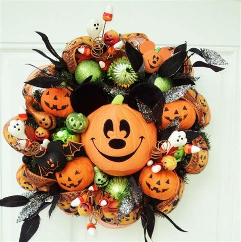 Halloween Picks for Wreaths | Halloween Disney Wreath Mickey Mouse by ...