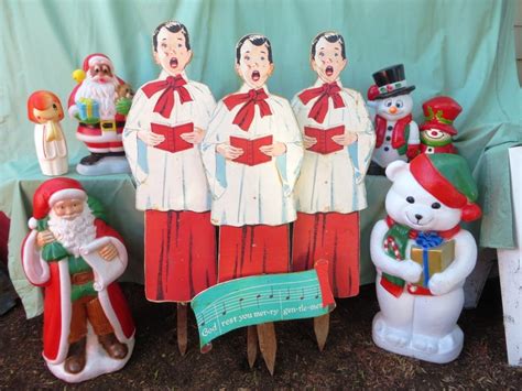 Vintage Outdoor Christmas Carolers Set: 4-foot 4-pc Wooden | Etsy