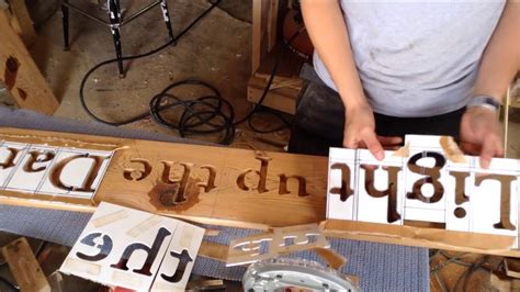 Wood carving letter stencils ~ Groundwork woodshed