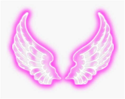 Angel Emoji Png - - Neon Pink Angel Wings, Transparent Png - kindpng