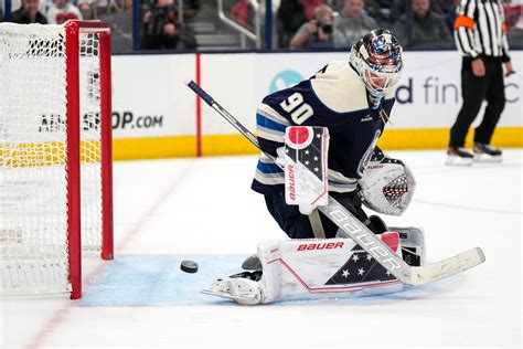 Blue Jackets goalie Elvis Merzlikins deals with struggle, verbal abuse