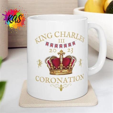 King charles iii coronation mug commemorative souvenir king charles ...