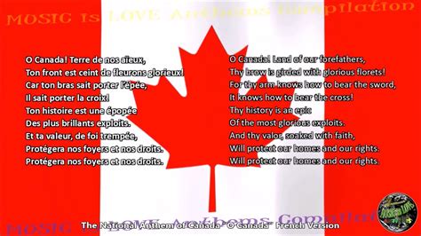 Canada's National Anthem *Lyrics In The Video*
