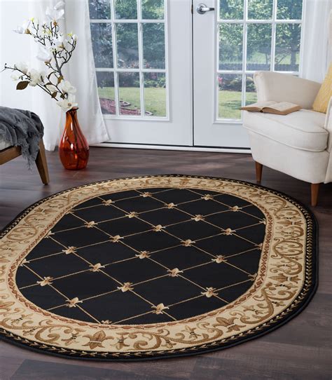 Bliss Rugs Olivet Traditional Indoor Oval Area Rug - Walmart.com ...