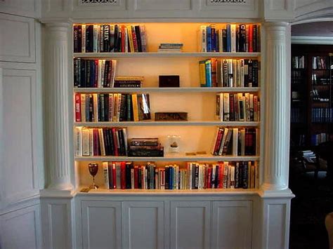 Shelving lighting idea | Bookshelf lighting, Bookcase lighting, Wood shelving units