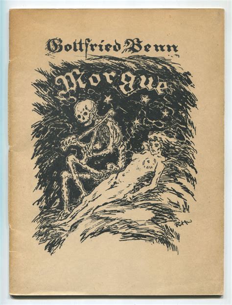 Morgue und andere Gedichte [Morgue and Other Poems] by BENN, Gottfried: Very Good Softcover ...