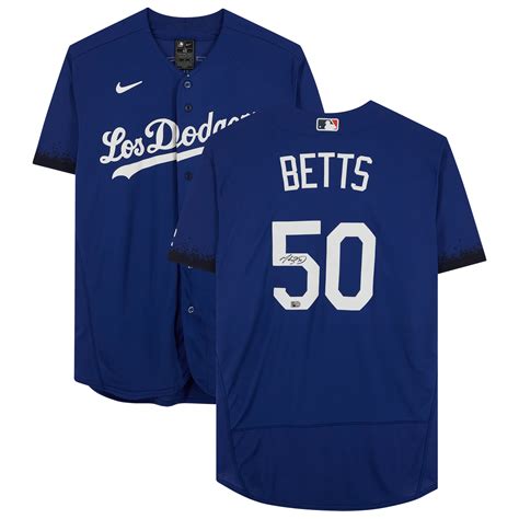 Mookie Betts Royal Los Angeles Dodgers Autographed Nike City Connect ...