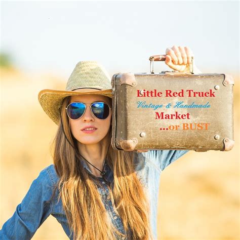 Home page for Little Red Truck Vintage Market presenting a bi-annual Vintage Market highlighting ...