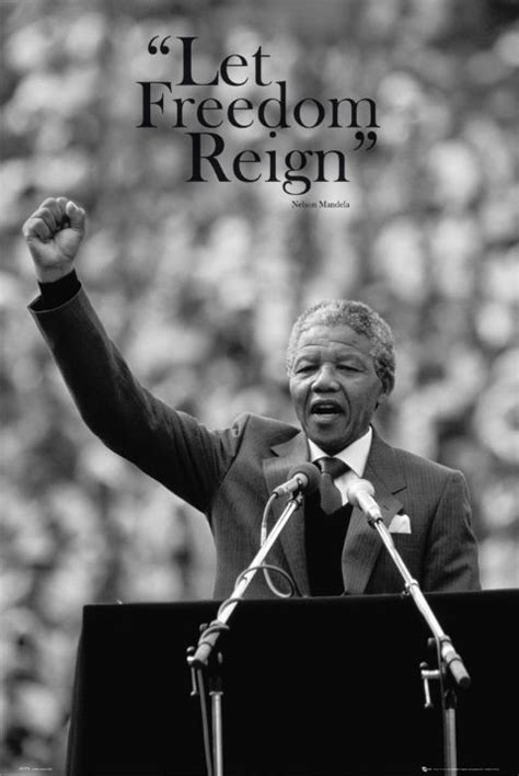 Nelson Mandela - freedom Poster, Affiche | Acheter-le sur Europosters.fr