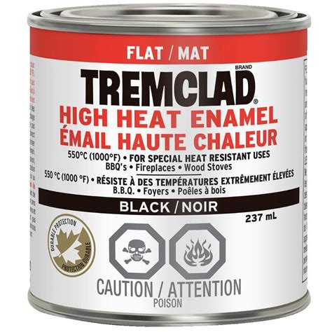 Tremclad Flat Black High Heat Enamel Paint | Home Hardware