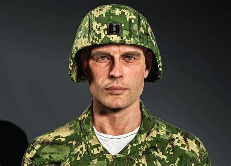 ArtStation - High Quality Realistic Army Soldier Jungle 02 | Game Assets