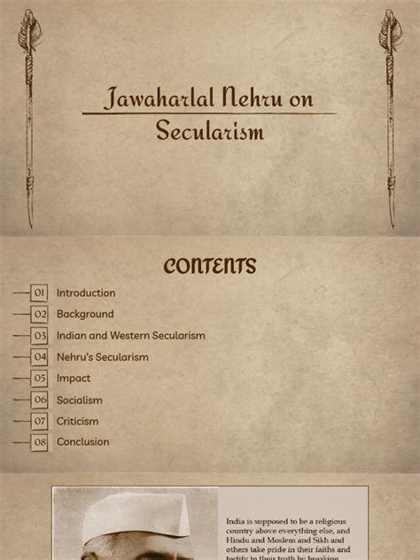 IPT - Nehru On Secularism | PDF | Secularism | Jawaharlal Nehru