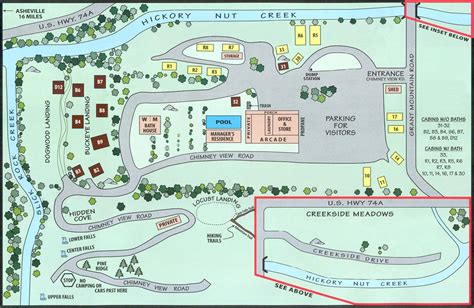 Creekside Mountain Camping - Site Map (large)