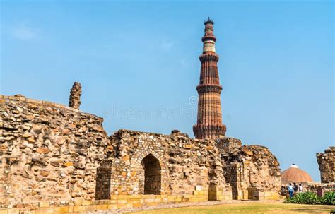 Alauddin Khilji Tomb and Madrasa at the Qutb Complex in Delhi, India Stock Image - Image of ...