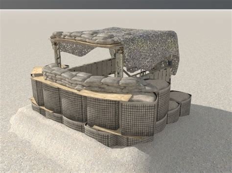 3d outpost military model