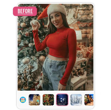 Best Christmas Background App: Add Christmas Backgrounds To Photo | PERFECT