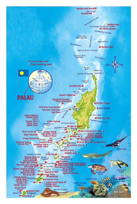 Palau Political Map