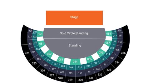 Ovo Hydro Glasgow Arena Seating Map - Gold Circle