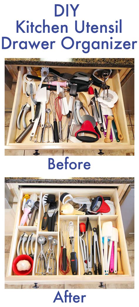 Make Your Own Custom Drawer Organizer | DIY Kitchen Drawer Organizer