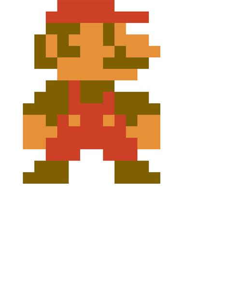 Super mario bros pixel art