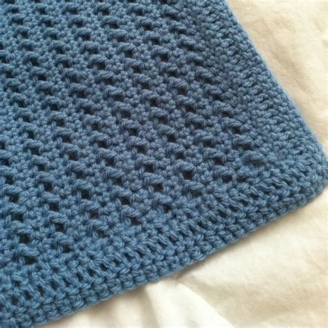 15% OFF Cross stitch crochet baby blanket