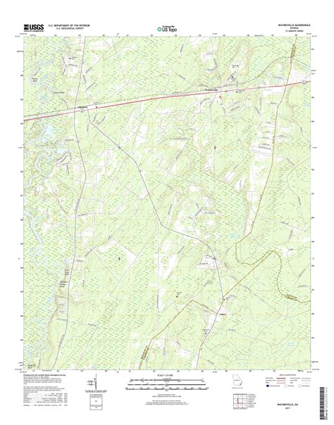 MyTopo Waynesville, Georgia USGS Quad Topo Map