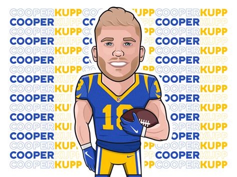 NFL Player #2 - Cooper Kupp (LA Rams) by Aaron Demant on Dribbble