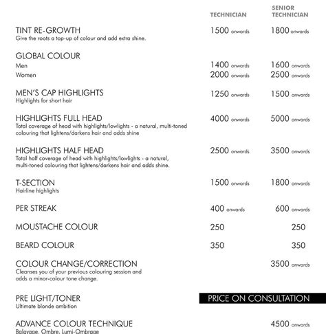 Toni and Guy Price List (Packages) Updated in March 2023 - Spa N Salon