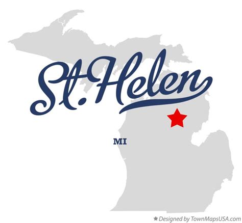 Map of St.Helen, MI, Michigan