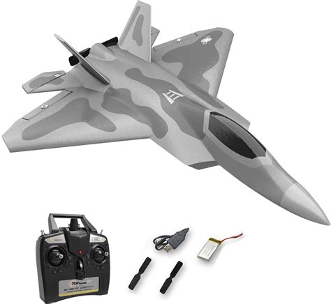 Top Race F-22 Raptor RC Jet Plane - Battery Powered, 4-Channel for Kids ...