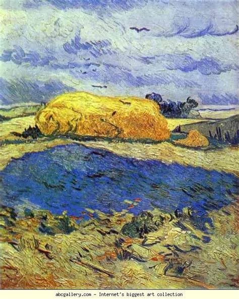 Vincent van Gogh. Haystack in Rainy Day - Olga's Gallery | Van gogh art ...