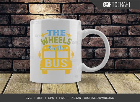 The Wheels On The Bus SVG Bundle, Back to School Svg, Scool Bus Svg ...