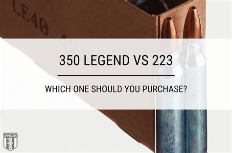 350 Legend vs 223 - Hunting Cartridge vs Sporting Rifle Cartridge