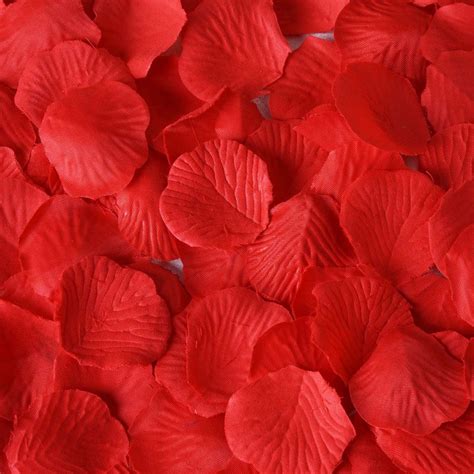 500 Red Silk Rose Petals For Table Confetti | Wedding petals, Wedding flower decorations, Rose ...