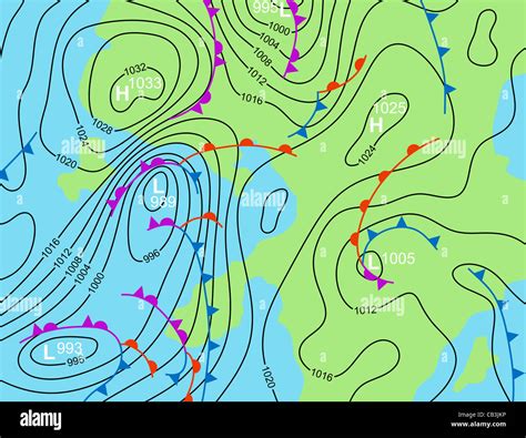 Weather Forecast Map High Resolution Stock Photography and Images - Alamy