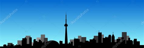 Toronto skyline silhouette Stock Photos, Royalty Free Toronto skyline ...